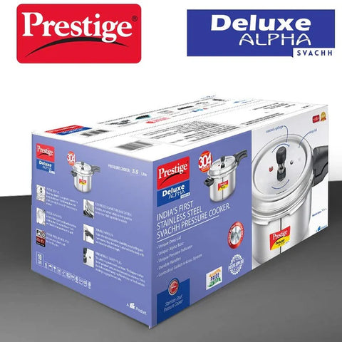 Prestige Deluxe Alpha SVACHH Stainless Steel Pressure Cooker 3.5 Litre
