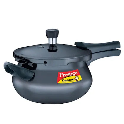 Prestige Deluxe Plus Hard Anodised Junior Handi Pressure Cooker 5 Litr Indian Grinders