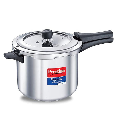 Prestige Popular Svachh Stainless Steel Pressure Cooker 5L