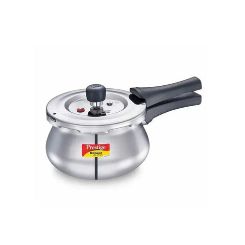 Prestige Deluxe Plus Aluminium Handi Pressure Cooker 2 Litre (Polished)