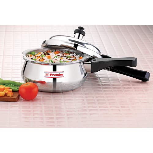 Premier Handi Aluminium Pressure Cooker 1.5 Litre Indian Grinders