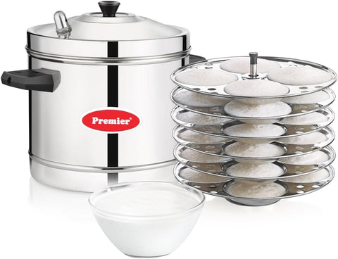 Premier Stainless Steel Idly Cooker 6 Plates Large