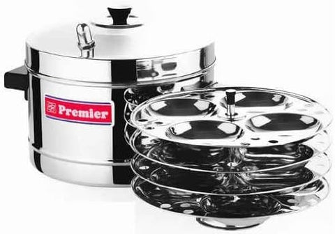 Premier Stainless Steel Idly Maker  - Small 4 Plates