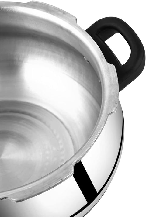 Prestige Deluxe Plus Aluminium Junior Handi Pressure Cooker 5 Litre (Polished)