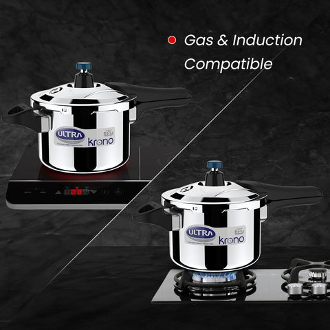 Ultra Duracook Triply Pressure Cooker Krono 3 Litre