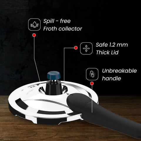 Ultra Duracook Triply Pressure Cooker Krono 3 Litre