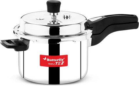 Butterfly Tez Triply Stainless Steel Pressure Cooker 3L