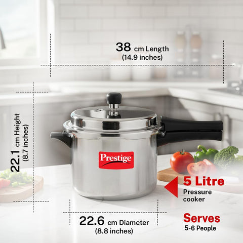 Prestige Popular Plus Svachh Aluminium 5 Litre