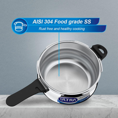 Ultra Duracook Stainless Steel Pressure Cooker 8L