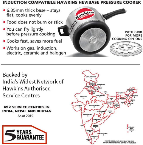 Hawkins Hevibase Pressure Cooker 6.5 Litre