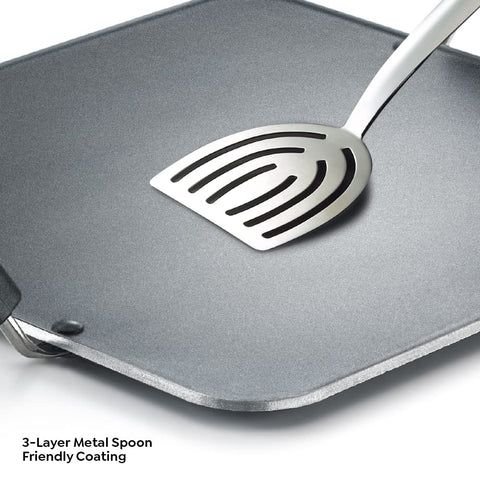 Prestige Omega Select Plus Aluminium Non-stick Square Tawa 30.5Cm