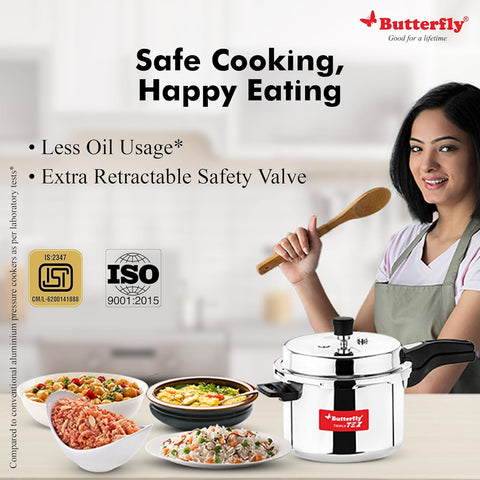 Butterfly Tez Triply Stainless Steel Pressure Cooker 3L