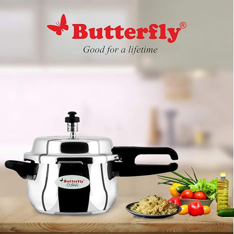 Butterfly Curve Stainless Steel Pressure Cooker 3L Main