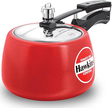 Hawkins Contura Tomato Red Pressure Cooker 3L