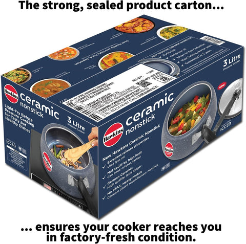 Hawkins Ceramic Nonstick Induction Compatible 3L