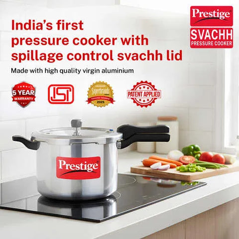 Prestige SVACHH Aluminium Pressure Cooker 7.5 Litre