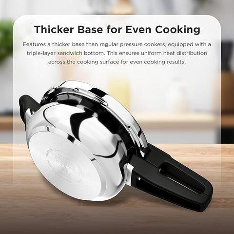 Butterfly Stainless Steel Curve 2L Pressure Cooker