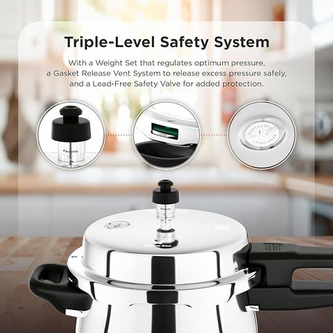 Butterfly Stainless Steel Curve Pressure Cooker 3L