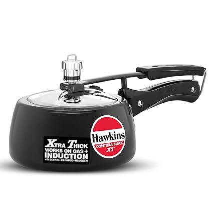 Hawkins Contura Black Xt Pressure Cooker 1.5 Litre