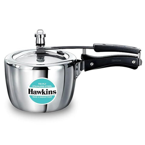 Hawkins Tri-ply Stainless Steel Pressure Cooker 1.5 Litre