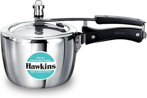 Hawkins Tri-ply Stainless Steel Pressure Cooker 2.5 Litre