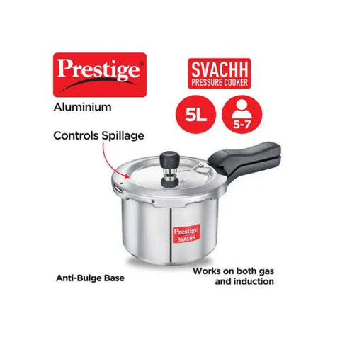 Prestige Svachh Aluminium Pressure Cooker 5.0 Litre