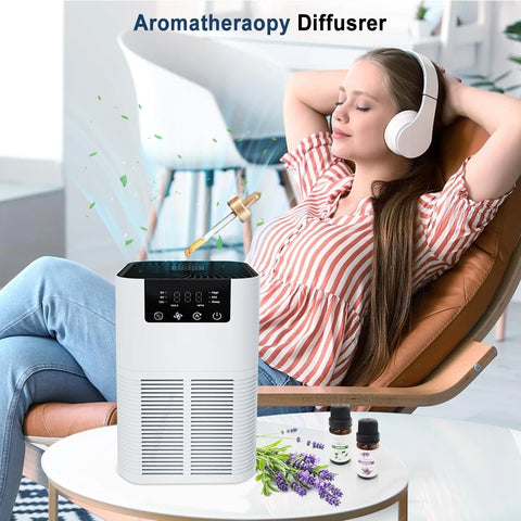 Air Purifier Smoke Odor Negative Ion Generator with Aromatherapy Air Cleaner for Household HEPA Filter Efficient Purifying Air - (Delivery estimated 2-3 Weeks)