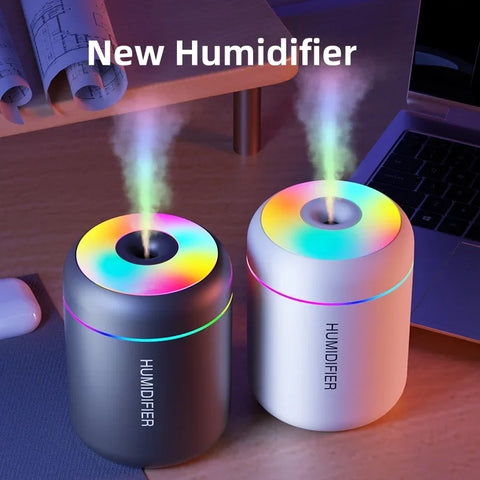 180ML Mini Air Humidifier USB Electric Aroma Diffuser Essential Oil Purifier Aromatherapy Mist Maker Lights For Car Home Bedroom - (Delivery estimated 2-3 Weeks)