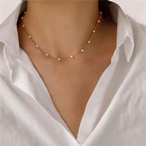 New Shiny Butterfly Necklace Ladies Exquisite Double Layer Clavicle Chain Necklace Jewelry for Ladies Gift
