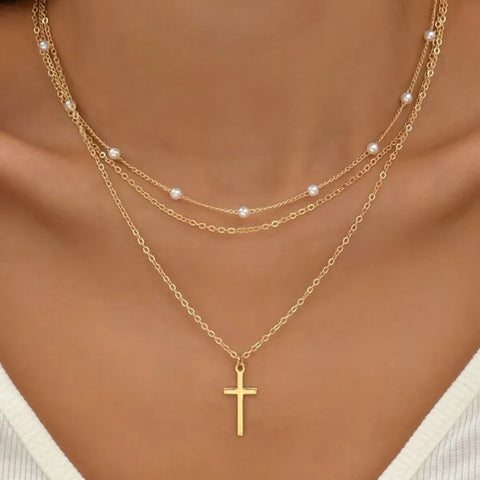 New Shiny Butterfly Necklace Ladies Exquisite Double Layer Clavicle Chain Necklace Jewelry for Ladies Gift