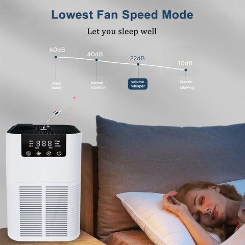 Air Purifier Smoke Odor Negative Ion Generator with Aromatherapy Air Cleaner for Household HEPA Filter Efficient Purifying Air - (Delivery estimated 2-3 Weeks)