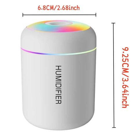 180ML Mini Air Humidifier USB Electric Aroma Diffuser Essential Oil Purifier Aromatherapy Mist Maker Lights For Car Home Bedroom - (Delivery estimated 2-3 Weeks)