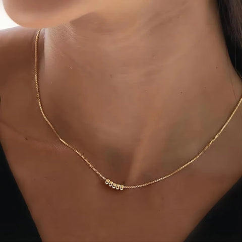 New Shiny Butterfly Necklace Ladies Exquisite Double Layer Clavicle Chain Necklace Jewelry for Ladies Gift