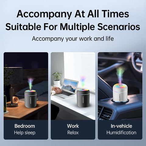 180ML Mini Air Humidifier USB Electric Aroma Diffuser Essential Oil Purifier Aromatherapy Mist Maker Lights For Car Home Bedroom - (Delivery estimated 2-3 Weeks)
