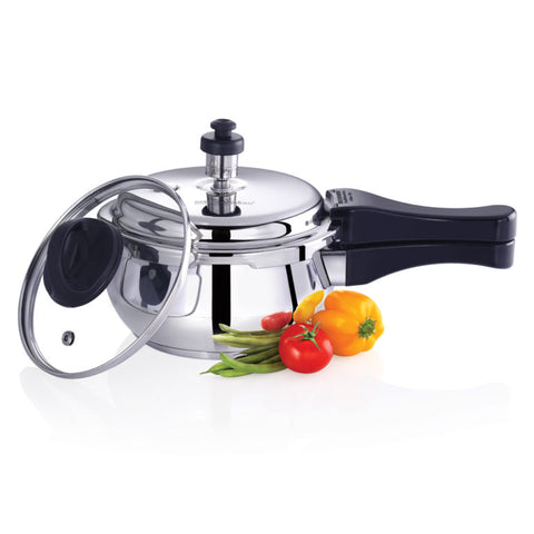 Premier Handi Stainless Steel Pressure Cooker With Glass Lid 5 Litre