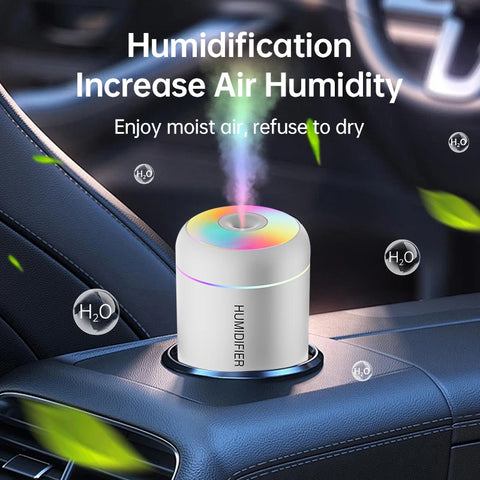 180ML Mini Air Humidifier USB Electric Aroma Diffuser Essential Oil Purifier Aromatherapy Mist Maker Lights For Car Home Bedroom - (Delivery estimated 2-3 Weeks)