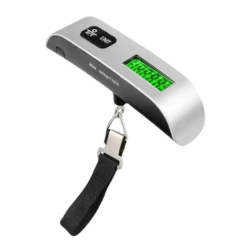 Portable Scale Digital LCD Display 110lb/50kg Electronic Luggage Hanging Suitcase Travel Weighs Baggage Bag Weight Balance Tools - (Delivery estimated 2-3 Weeks)