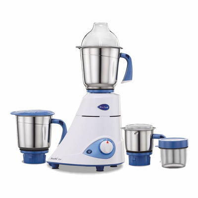 Preethi Blue Leaf Silver 600W Heavy Duty Mixer Grinder