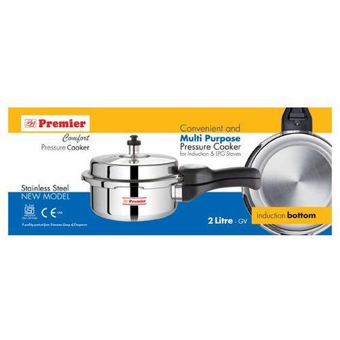 Premier Comfort Pressure Stainless Steel Cooker 2 Litre