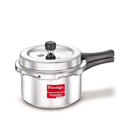 Prestige Popular SVACHH Aluminium Pressure Cooker 3 Litre (LPG stove)