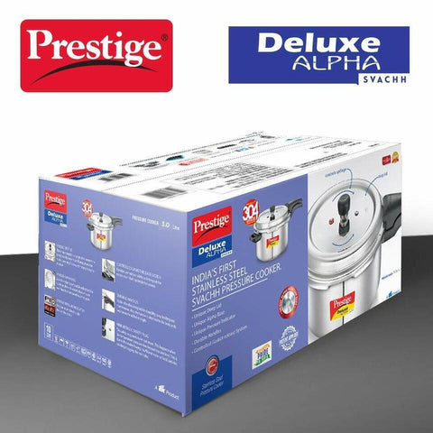 Prestige Deluxe Alpha SVACHH Stainless Steel Pressure Cooker 3 Litre