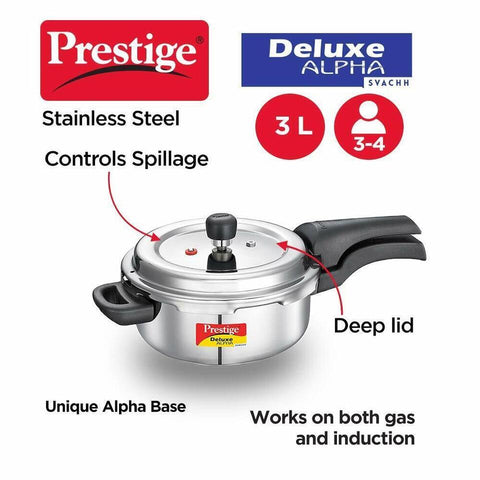 Stylish stainless steel cooking pot with a glass lid.